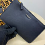 Saint Laurent Le 5 A 7 Supple Small In Pony Hair Leather Coffee